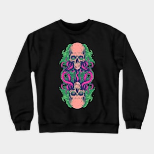 Double Skull Tentacles Octopus Crewneck Sweatshirt